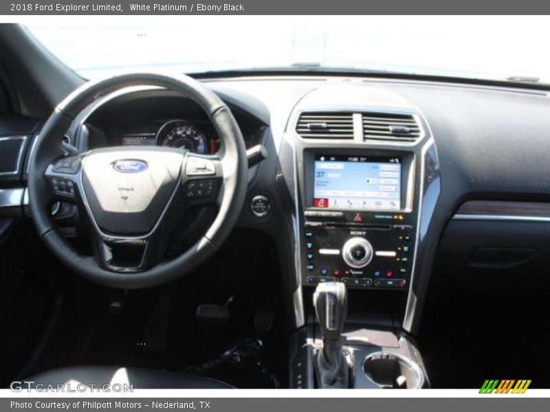White Platinum / Ebony Black 2018 Ford Explorer Limited