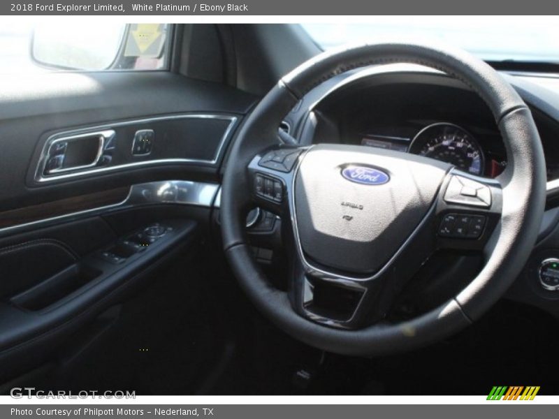 White Platinum / Ebony Black 2018 Ford Explorer Limited