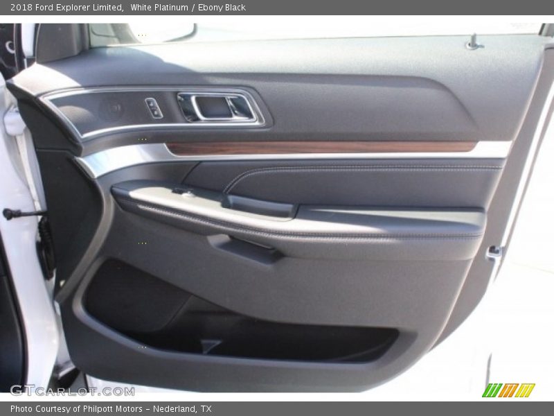 White Platinum / Ebony Black 2018 Ford Explorer Limited