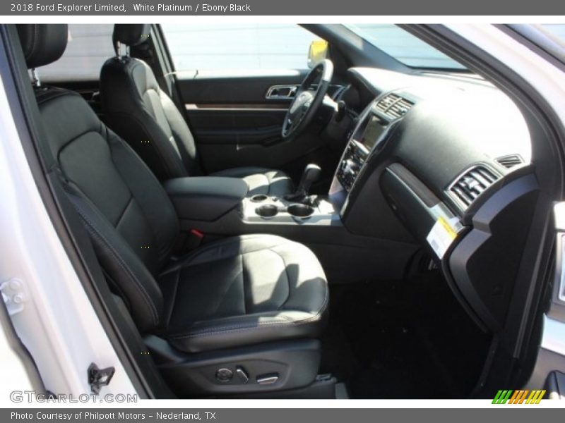 White Platinum / Ebony Black 2018 Ford Explorer Limited