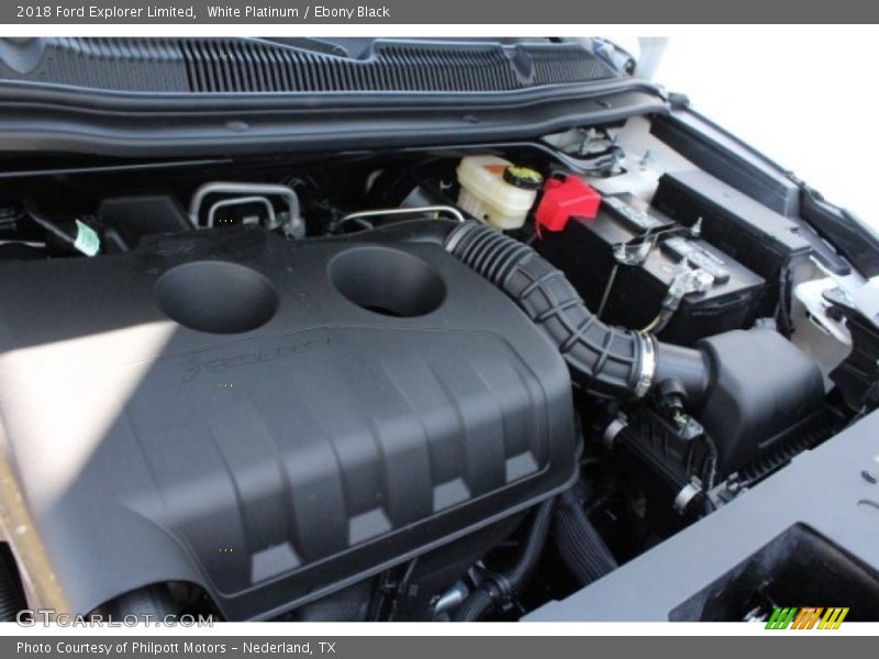 White Platinum / Ebony Black 2018 Ford Explorer Limited