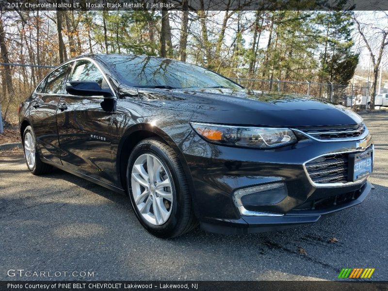 Mosaic Black Metallic / Jet Black 2017 Chevrolet Malibu LT
