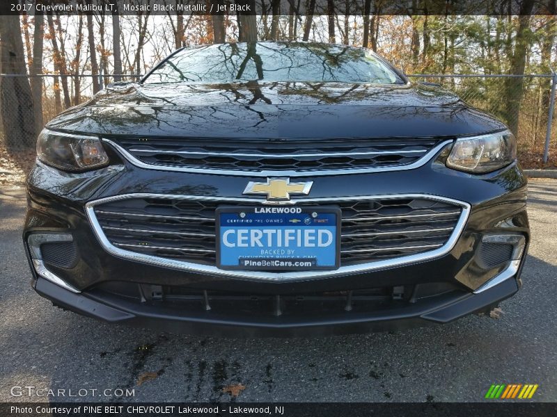 Mosaic Black Metallic / Jet Black 2017 Chevrolet Malibu LT