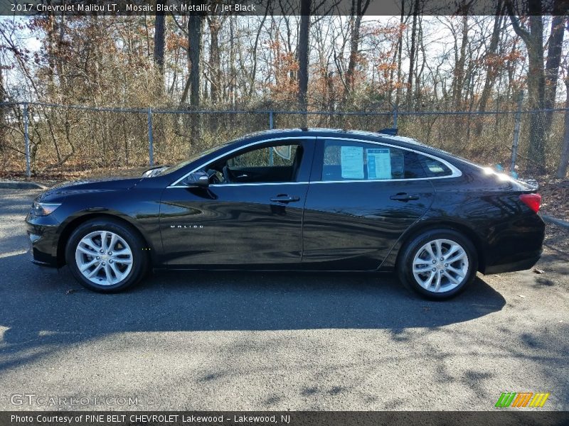 Mosaic Black Metallic / Jet Black 2017 Chevrolet Malibu LT