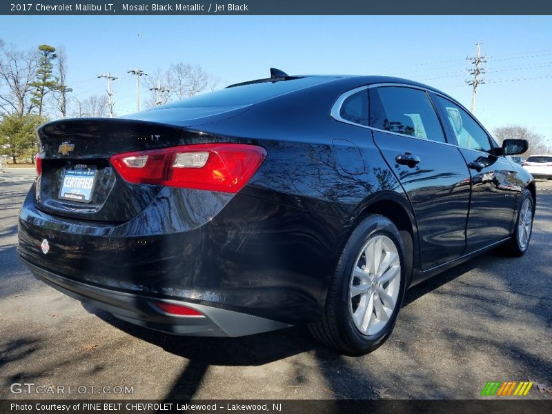 Mosaic Black Metallic / Jet Black 2017 Chevrolet Malibu LT