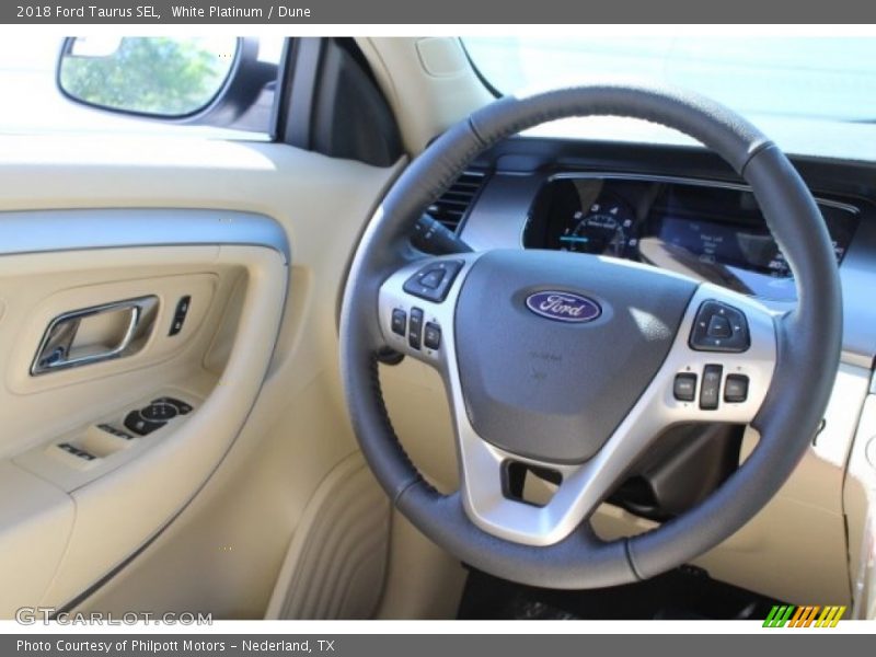 White Platinum / Dune 2018 Ford Taurus SEL