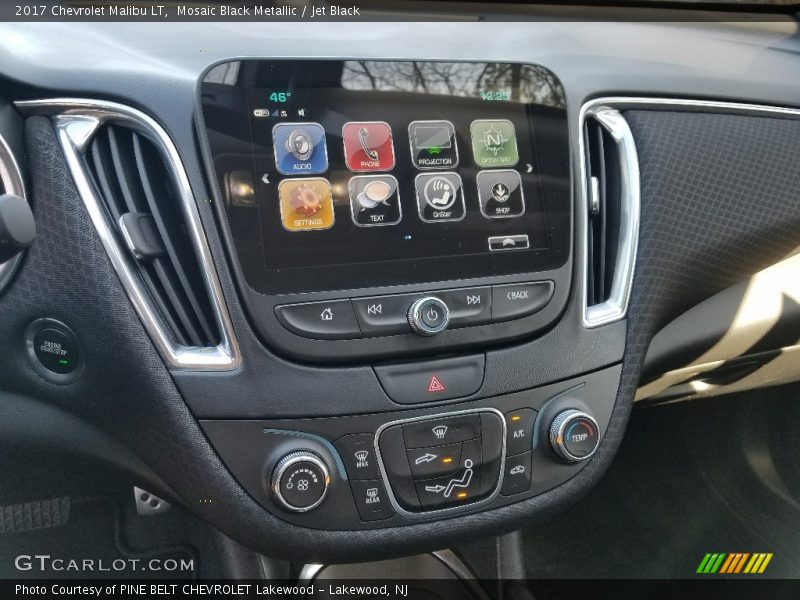 Mosaic Black Metallic / Jet Black 2017 Chevrolet Malibu LT