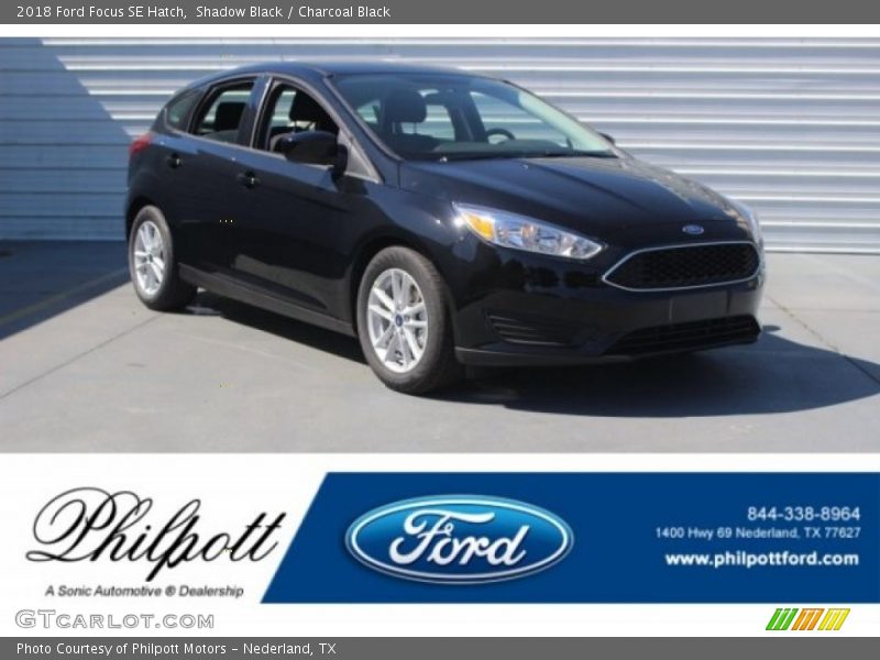 Shadow Black / Charcoal Black 2018 Ford Focus SE Hatch