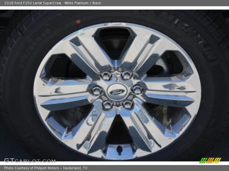 White Platinum / Black 2018 Ford F150 Lariat SuperCrew