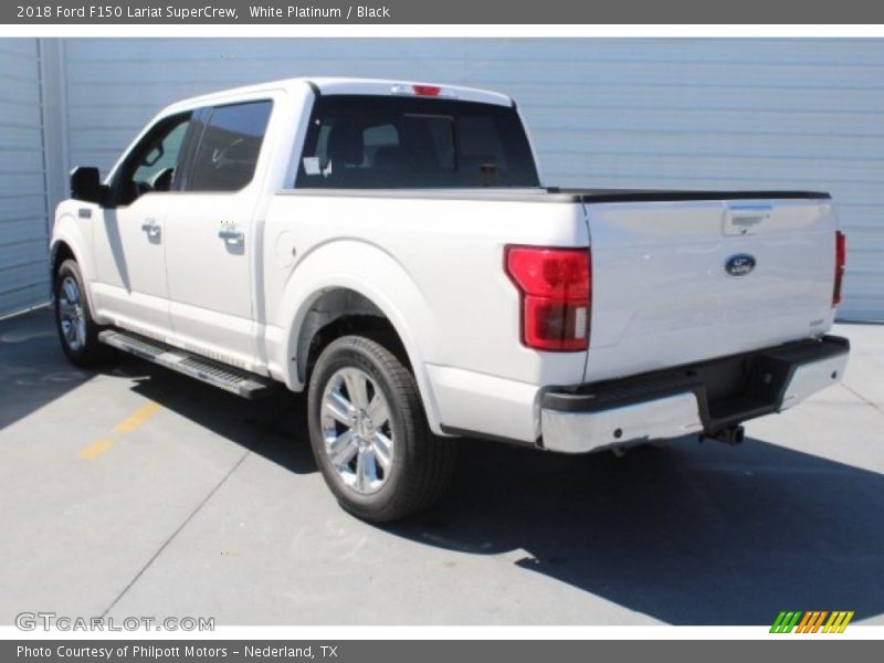 White Platinum / Black 2018 Ford F150 Lariat SuperCrew