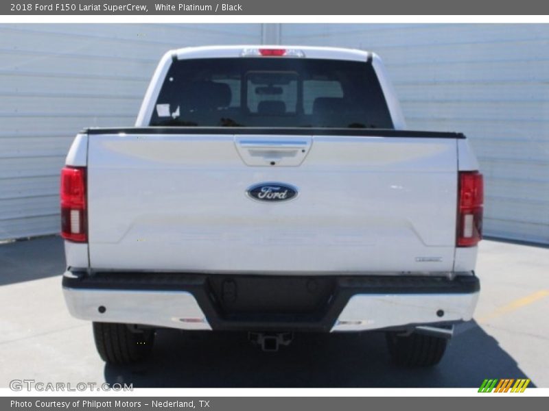 White Platinum / Black 2018 Ford F150 Lariat SuperCrew