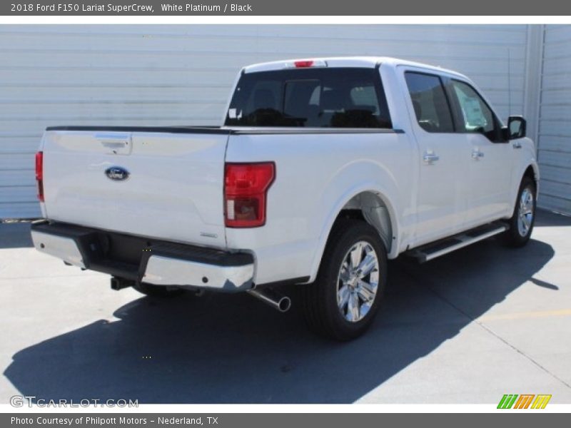 White Platinum / Black 2018 Ford F150 Lariat SuperCrew