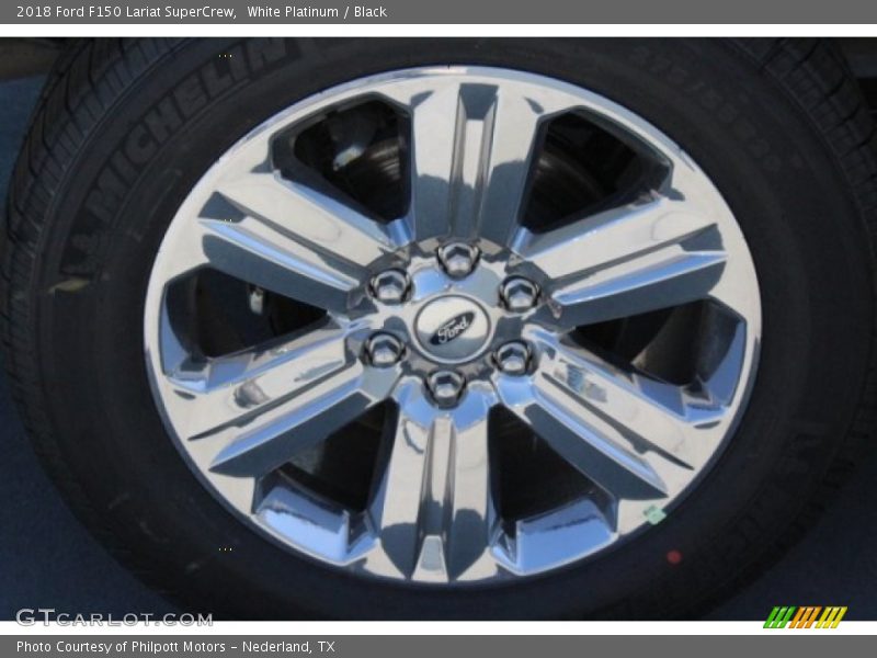 White Platinum / Black 2018 Ford F150 Lariat SuperCrew