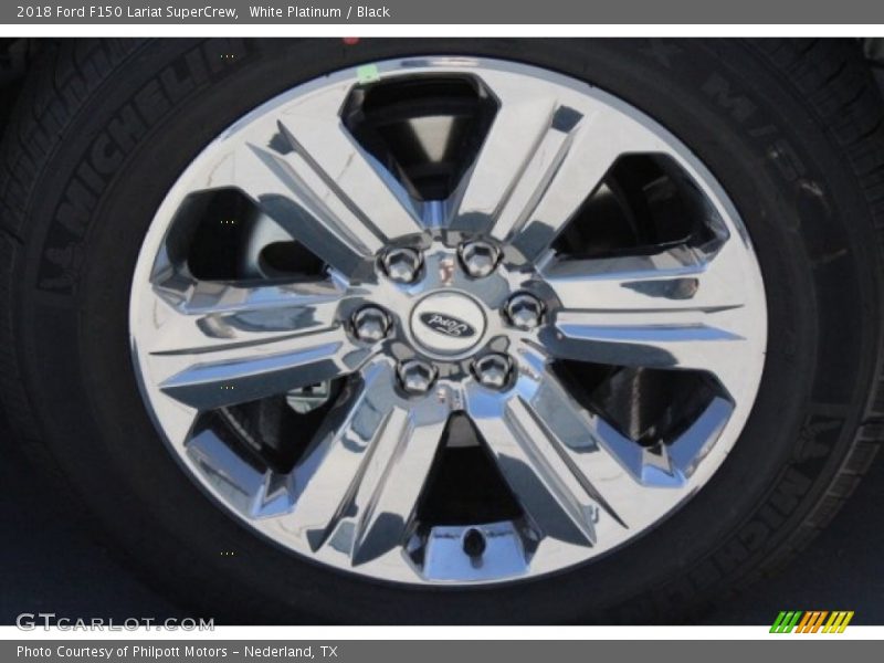 White Platinum / Black 2018 Ford F150 Lariat SuperCrew