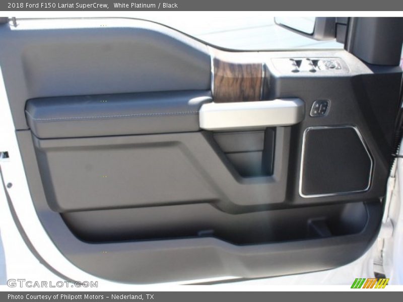 White Platinum / Black 2018 Ford F150 Lariat SuperCrew