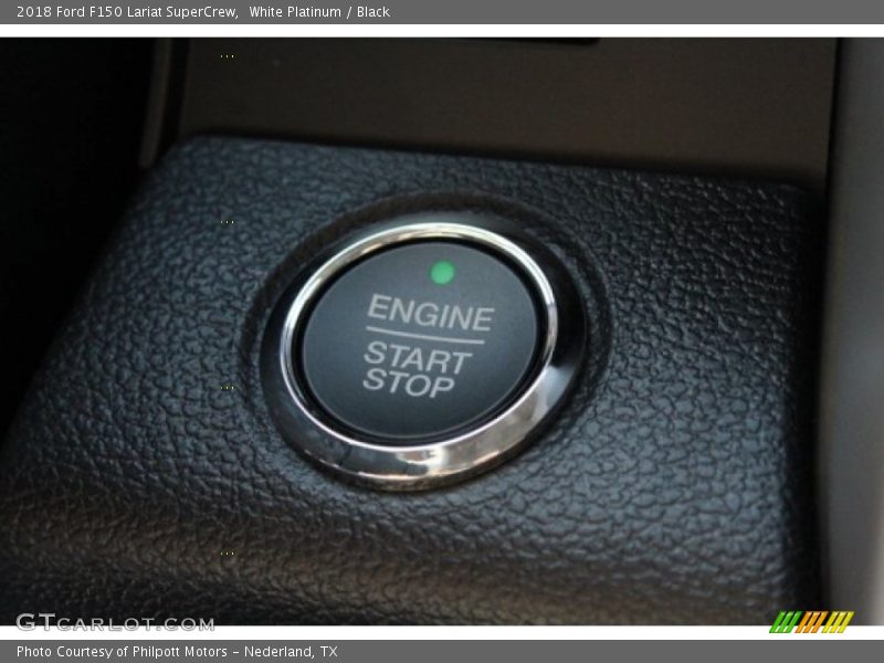White Platinum / Black 2018 Ford F150 Lariat SuperCrew