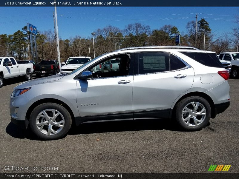 Silver Ice Metallic / Jet Black 2018 Chevrolet Equinox Premier AWD