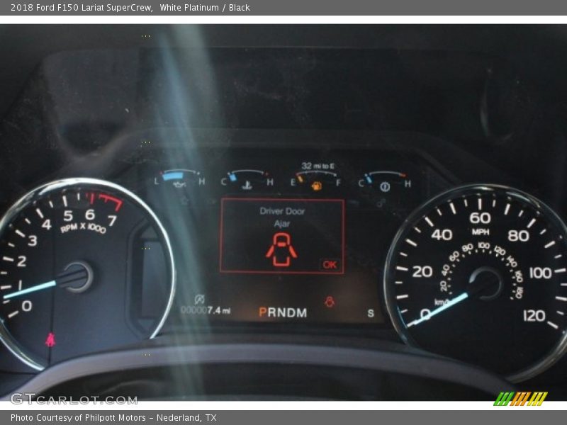 White Platinum / Black 2018 Ford F150 Lariat SuperCrew