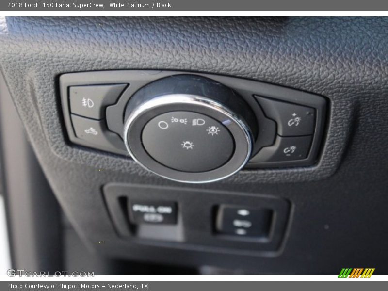 White Platinum / Black 2018 Ford F150 Lariat SuperCrew