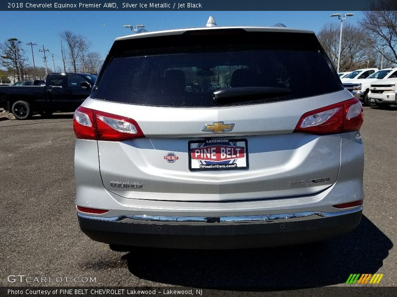 Silver Ice Metallic / Jet Black 2018 Chevrolet Equinox Premier AWD