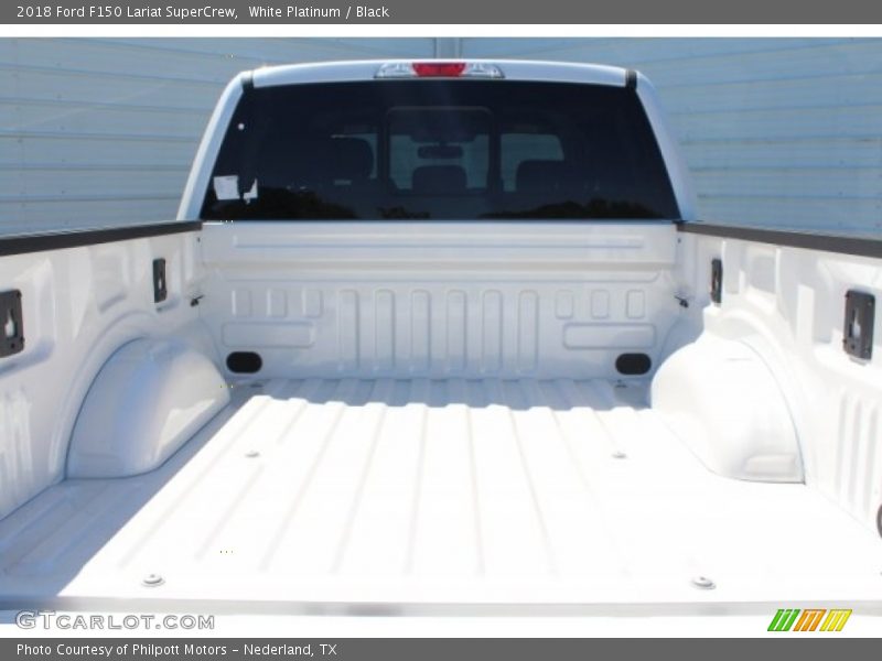 White Platinum / Black 2018 Ford F150 Lariat SuperCrew