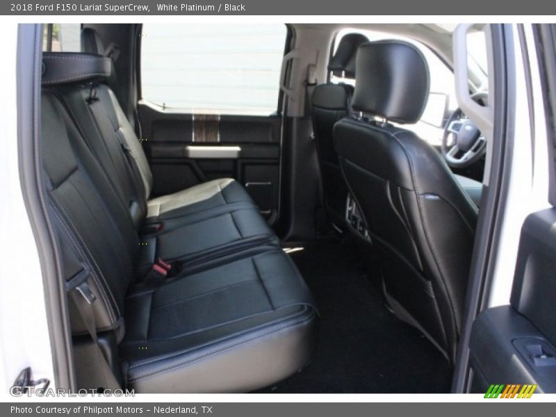 White Platinum / Black 2018 Ford F150 Lariat SuperCrew