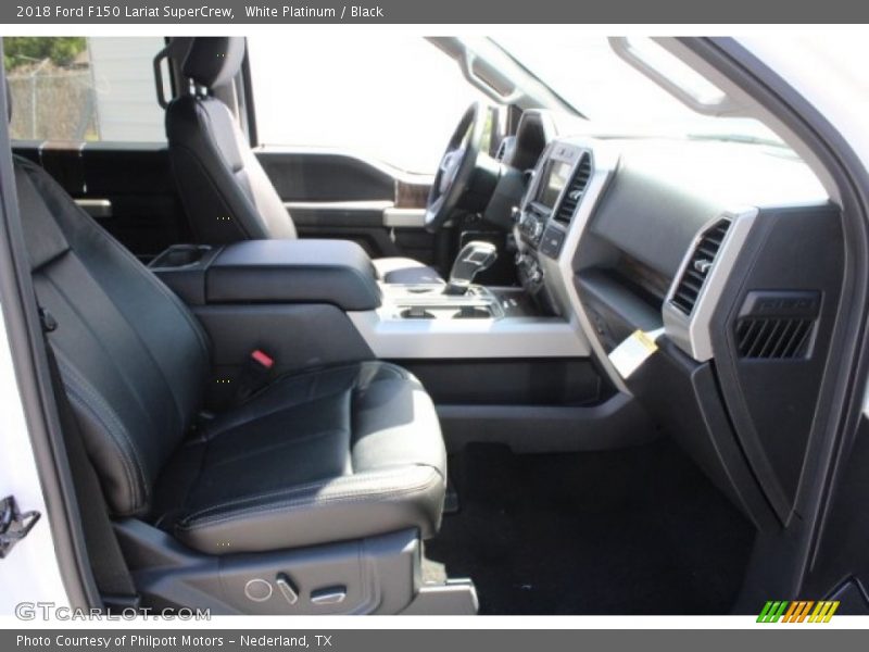 White Platinum / Black 2018 Ford F150 Lariat SuperCrew