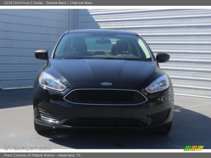 Shadow Black / Charcoal Black 2018 Ford Focus S Sedan