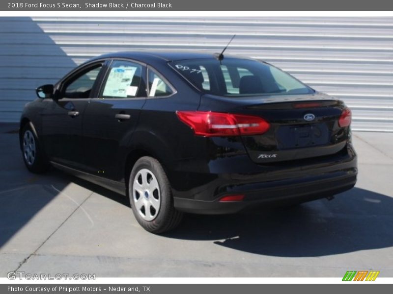 Shadow Black / Charcoal Black 2018 Ford Focus S Sedan
