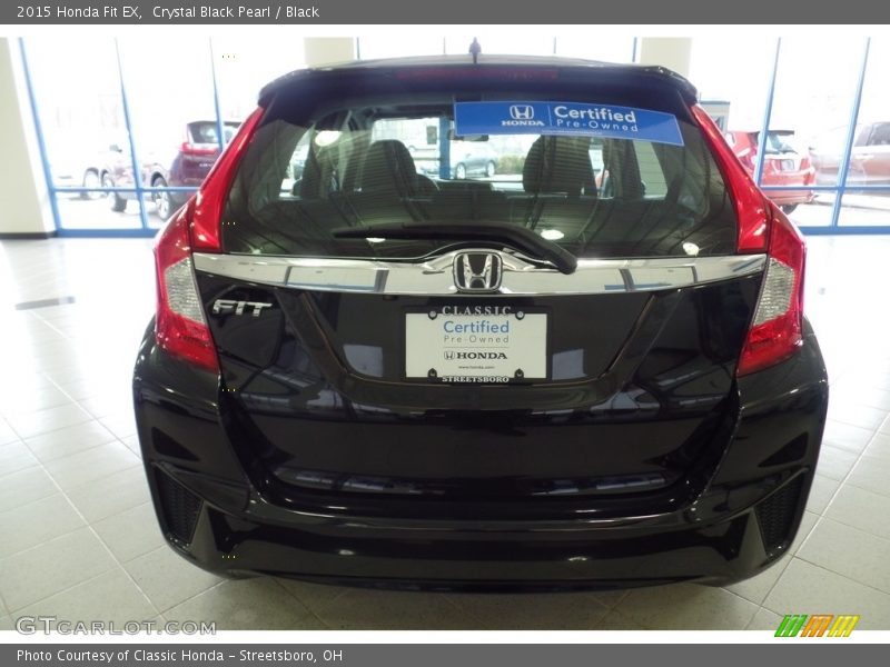 Crystal Black Pearl / Black 2015 Honda Fit EX