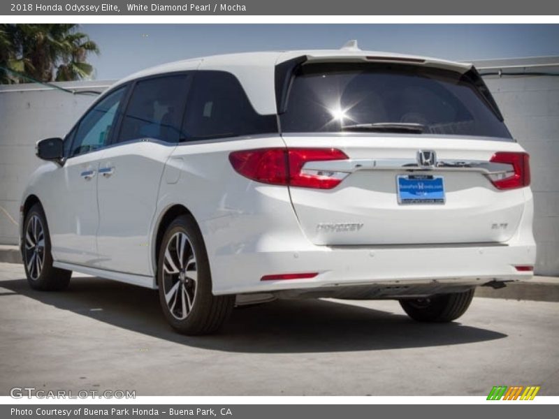 White Diamond Pearl / Mocha 2018 Honda Odyssey Elite