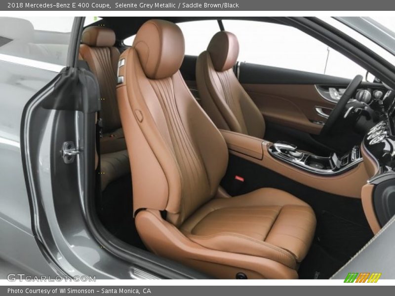 Selenite Grey Metallic / Saddle Brown/Black 2018 Mercedes-Benz E 400 Coupe