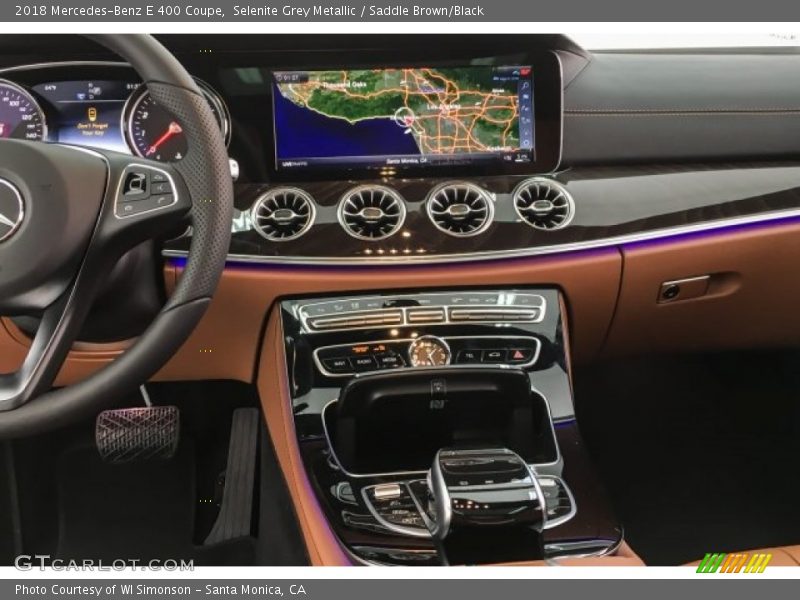 Selenite Grey Metallic / Saddle Brown/Black 2018 Mercedes-Benz E 400 Coupe