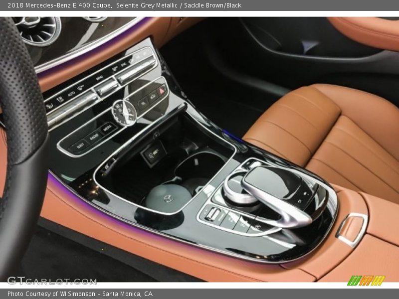 Selenite Grey Metallic / Saddle Brown/Black 2018 Mercedes-Benz E 400 Coupe