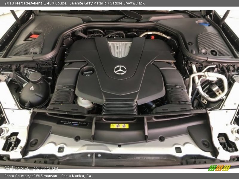 Selenite Grey Metallic / Saddle Brown/Black 2018 Mercedes-Benz E 400 Coupe