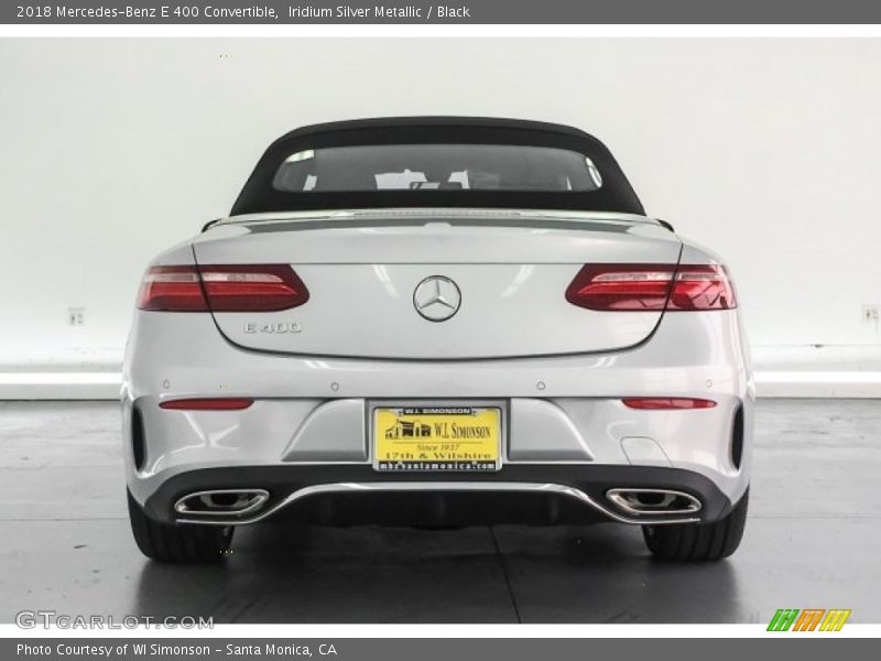 Iridium Silver Metallic / Black 2018 Mercedes-Benz E 400 Convertible