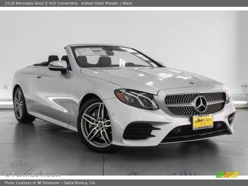 Iridium Silver Metallic / Black 2018 Mercedes-Benz E 400 Convertible