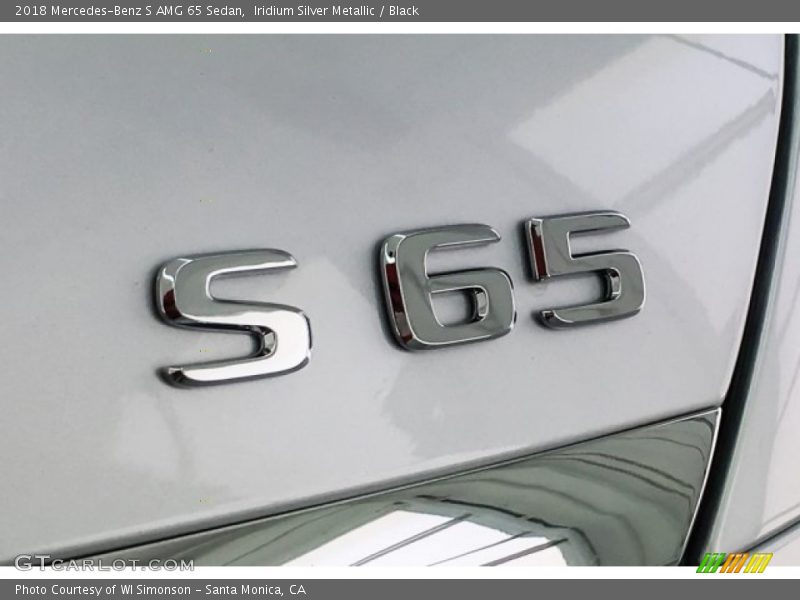 Iridium Silver Metallic / Black 2018 Mercedes-Benz S AMG 65 Sedan