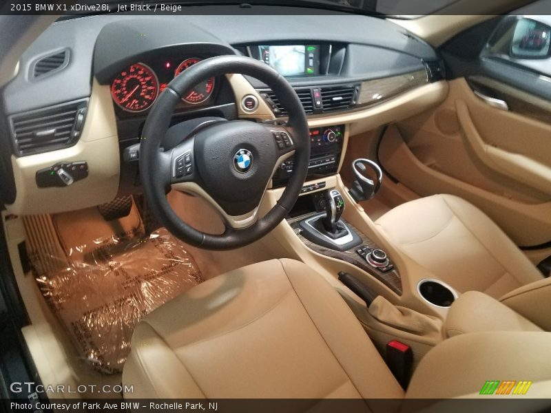 Jet Black / Beige 2015 BMW X1 xDrive28i