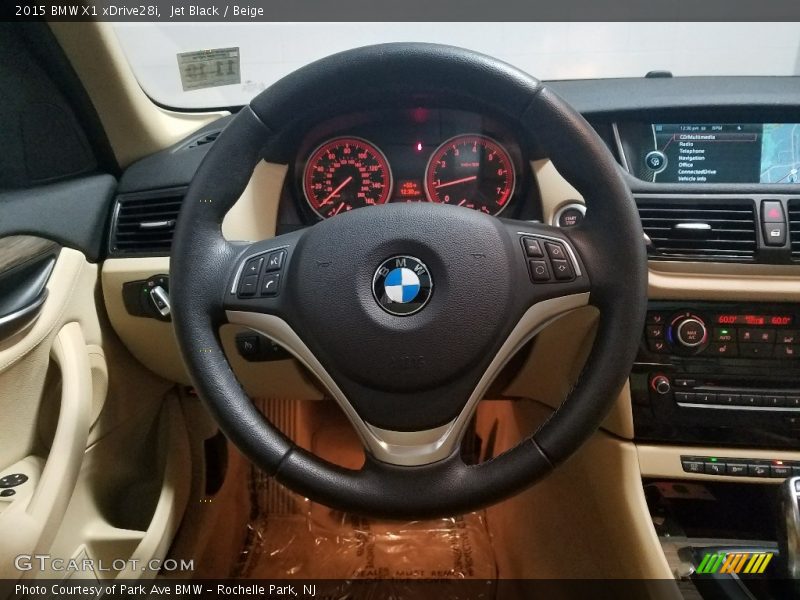 Jet Black / Beige 2015 BMW X1 xDrive28i