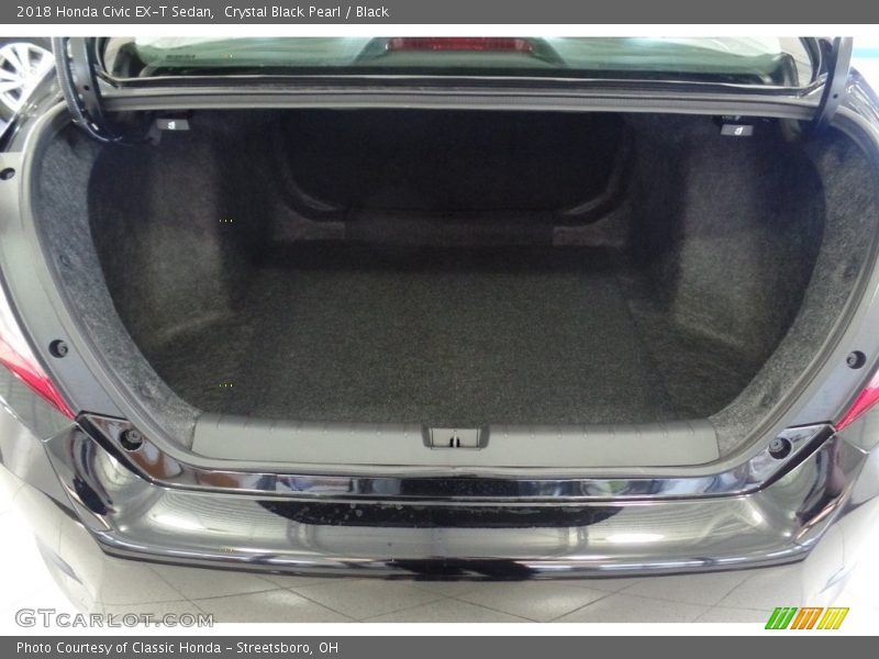 Crystal Black Pearl / Black 2018 Honda Civic EX-T Sedan