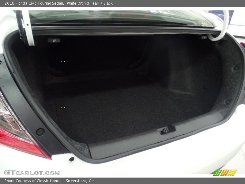 White Orchid Pearl / Black 2018 Honda Civic Touring Sedan