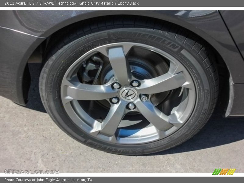 Grigio Gray Metallic / Ebony Black 2011 Acura TL 3.7 SH-AWD Technology