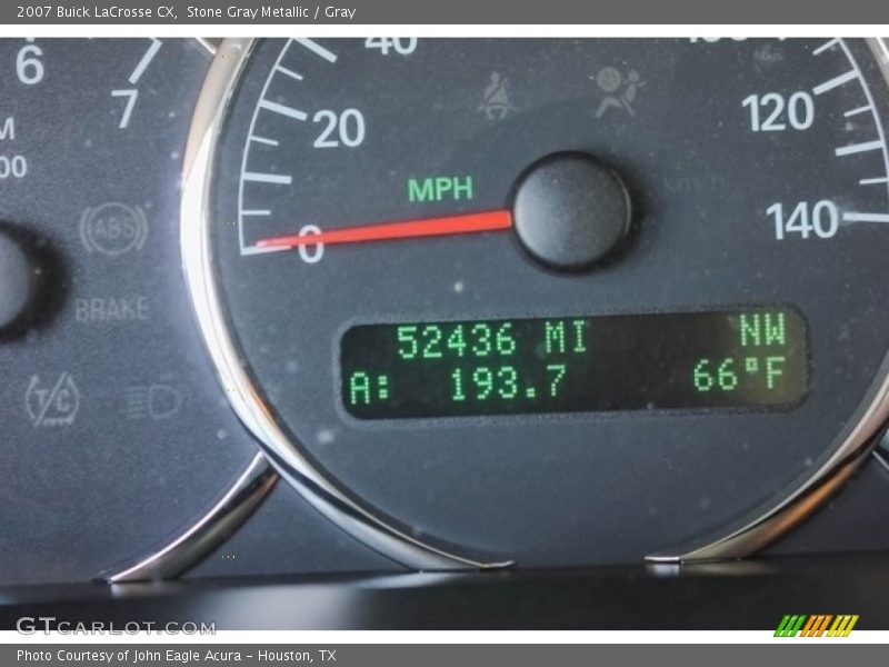 Stone Gray Metallic / Gray 2007 Buick LaCrosse CX
