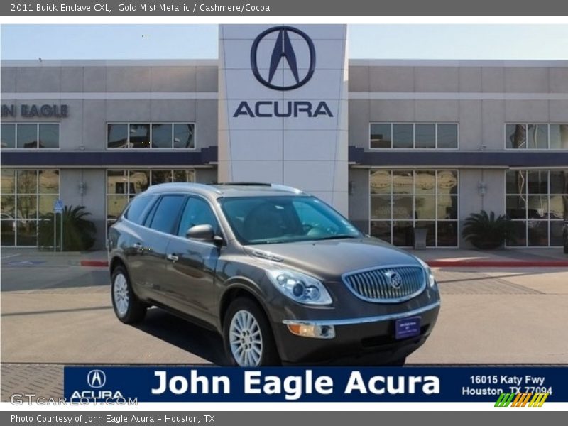 Gold Mist Metallic / Cashmere/Cocoa 2011 Buick Enclave CXL