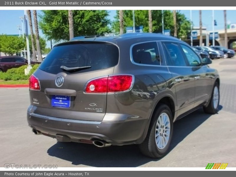 Gold Mist Metallic / Cashmere/Cocoa 2011 Buick Enclave CXL