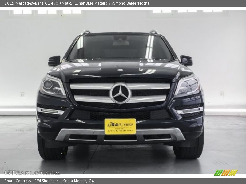 Lunar Blue Metallic / Almond Beige/Mocha 2015 Mercedes-Benz GL 450 4Matic