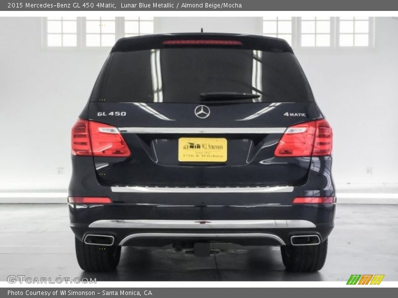 Lunar Blue Metallic / Almond Beige/Mocha 2015 Mercedes-Benz GL 450 4Matic