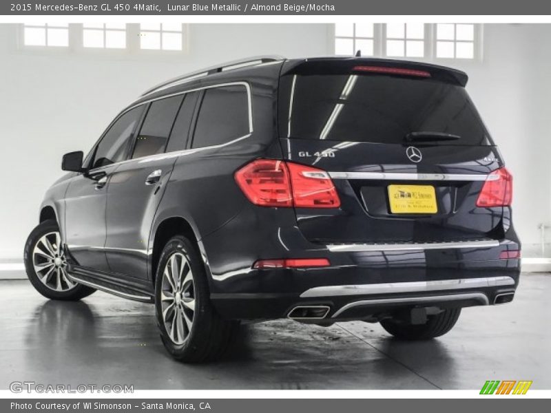 Lunar Blue Metallic / Almond Beige/Mocha 2015 Mercedes-Benz GL 450 4Matic