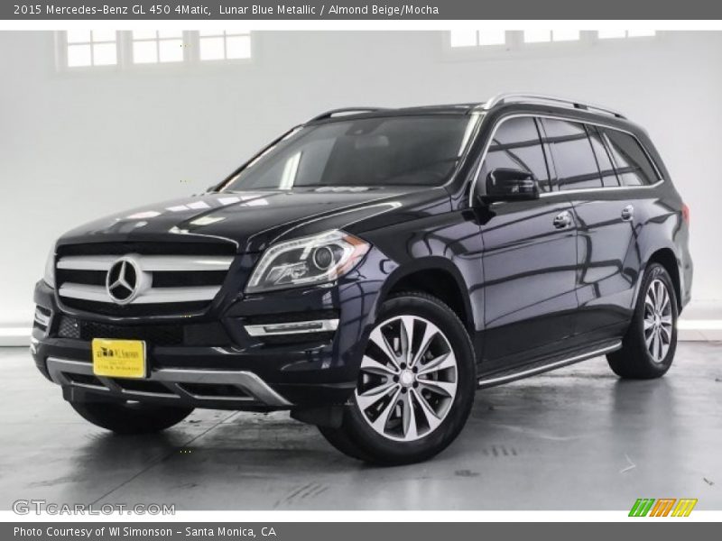 Lunar Blue Metallic / Almond Beige/Mocha 2015 Mercedes-Benz GL 450 4Matic